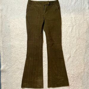 Diane Von Furstenberg Army Green Flare Pants Size 2 A12